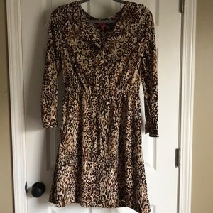 Merona leopard print medium dress